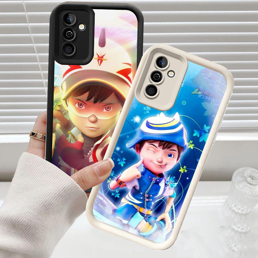 C-14 Cute Boboiboy Hitam Putih Casing untuk Samsung Galaxy A72 A52S A73 A52 A53 5G