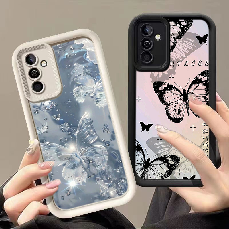 HA174 Scrawl Butterfly Design Untuk Samsung Casing hp Softcase Silikon Kasing untuk Samsung A12 A10s