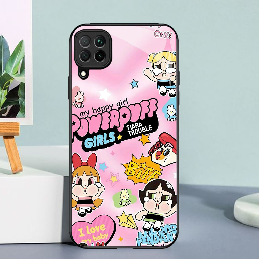YE-13 Crybaby Casing ponsel kaca tempered Samsung A12 A22 M12 M32 5G