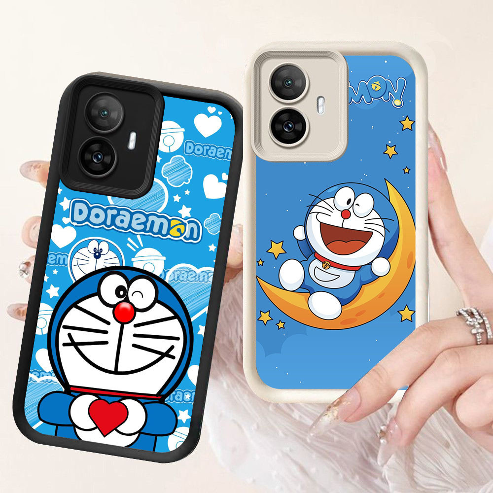 Casing HP TPU Anti Gores Realme 2 7I 14 14T C17 C55 Note 70 70T Narzo N55 80 Lite Pro YR-32 Doraemon