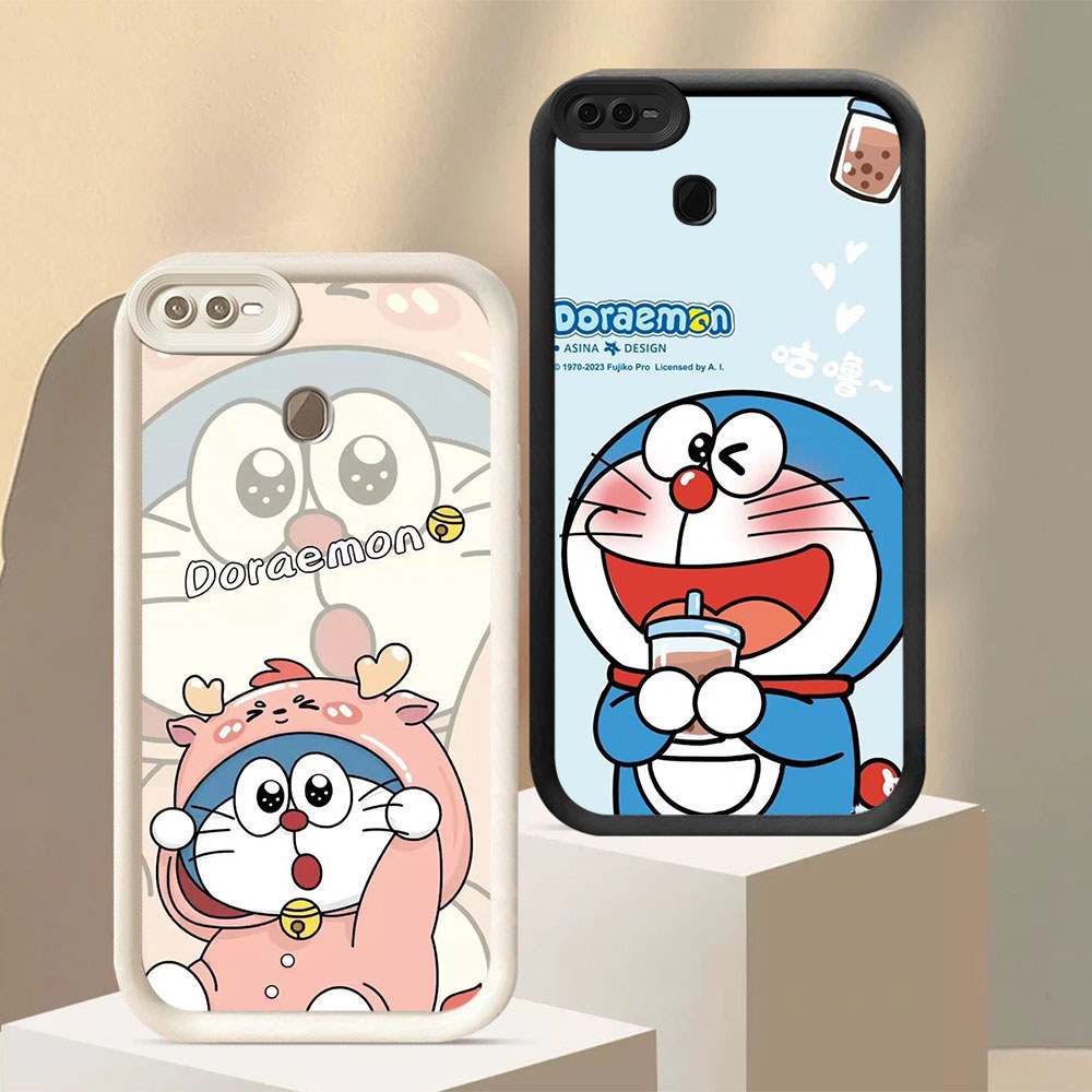 MP-77 Doraemon Shocking Silikon Casing untuk OPPO F7 A12 A7 A12s F9 A5S 2018 Pro