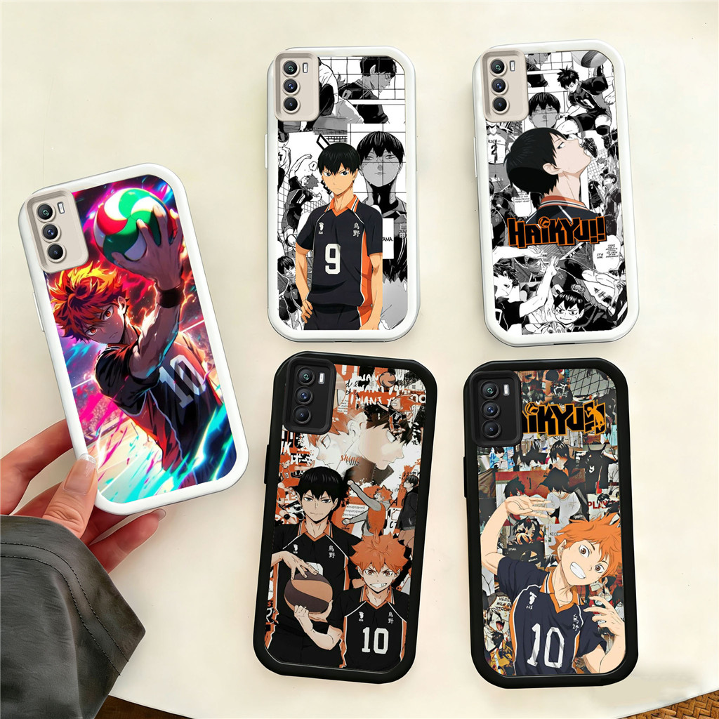 HV23 Haikyuu Anime Hp Plating Casing untuk OPPO A16E A16 A35 A16s A17K A36 A15 A16K A33 A31 A17 A18 