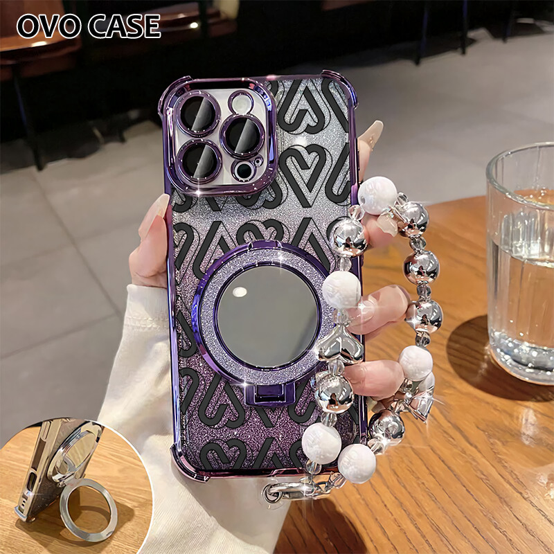 Case Vivo Gemerlap Stand Holder Garskin Soft Case Vivo Y18 Y20a Y20S Y21A Y21T Y19S Pro With Strap D