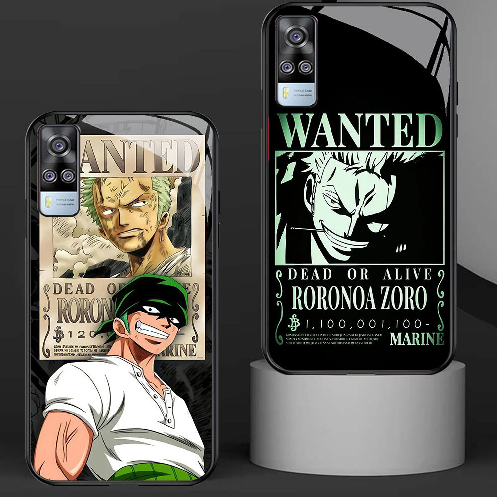 KD-101 Zoro One Piece HD Glass Casing untuk VIVO Y51 V21E Y31 Y52 V21S V21 V20 Y53S