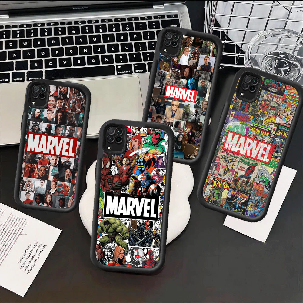 WA36 Marvel Casing untuk Hp Plating Samsung A05S A12 A04E A13 A10S A11 A04s A05 5G TPU material