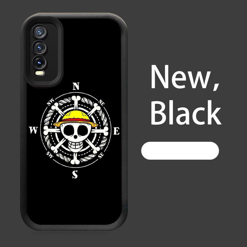 B-3 One Piece Logo Casing untuk Samsung A10 A50 A30s A50s A7 A30 Silikon Case