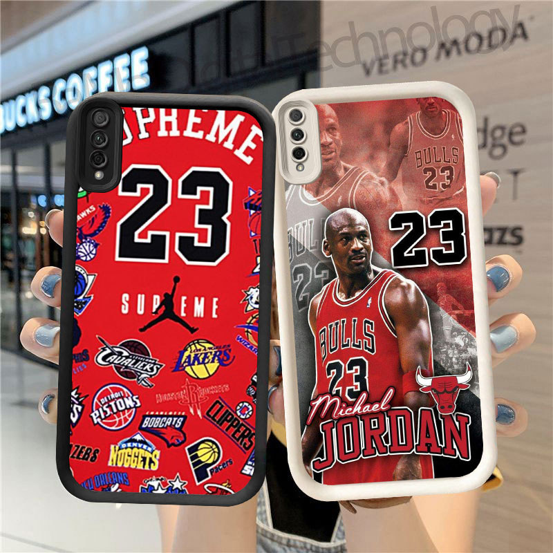 MP-31 Basketball star Michael Jordan Shocking Silikon Casing untuk Samsung M02 A50s A50 A03 A7 A30s 