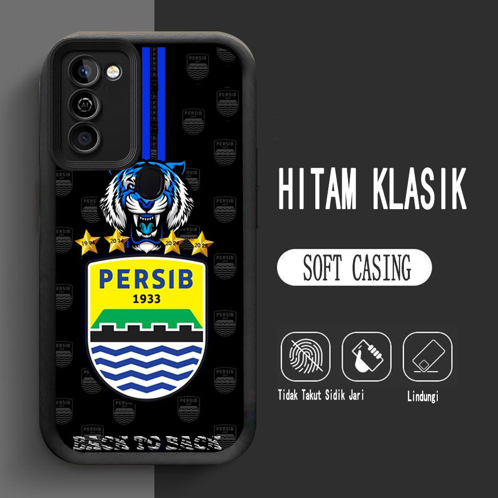 Y-21 Persib Silikon Casing untuk Samsung M21 A11 A21S M11 A20S A20 M30S A10S Case