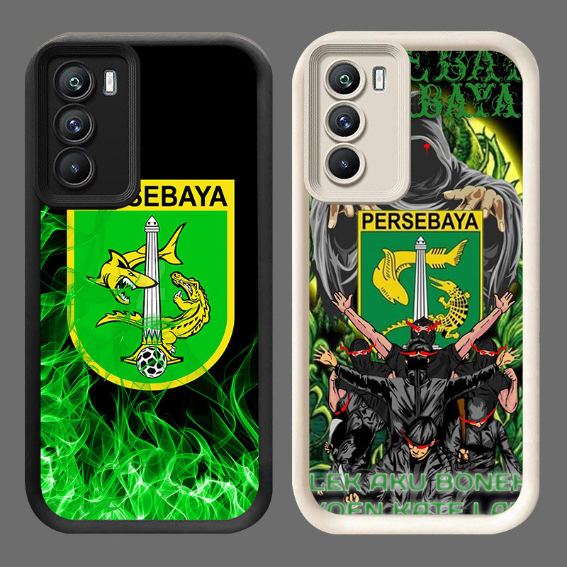 U-38 Persebaya Casing untuk OPPO A74 A54S A16s A16 A94 A55 Reno 5F Kasus Pelindung