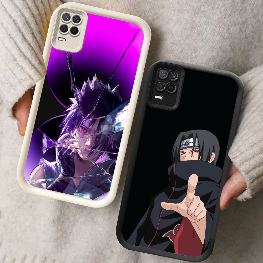 Murah Casing HP TPU Anti Gores Realme 8 8S 12 C67 V13 Q3 Narzo 30 Lite Pro BQ-32 Uchiha Itachi