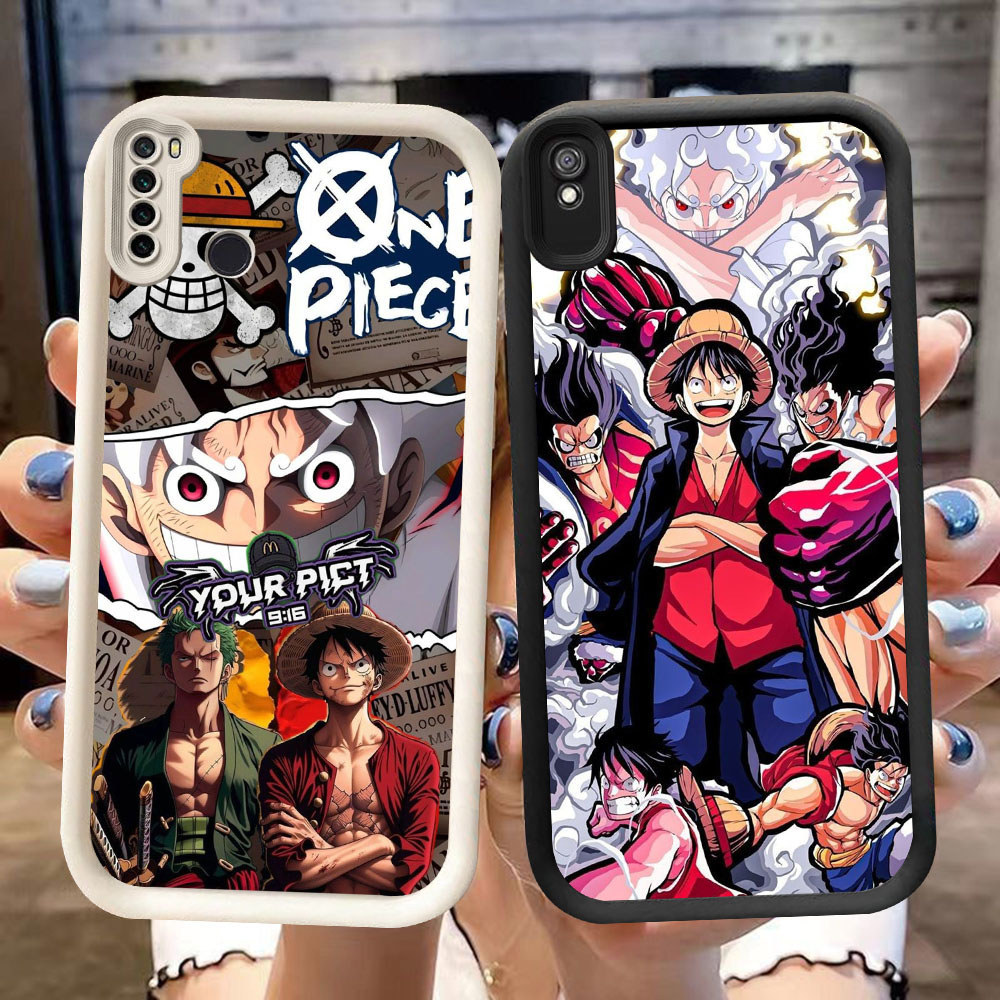 PW-28 Luffy One Piece Silikon Casing untuk Xiaomi Redmi Note 9T 6A 9A 7 Pro