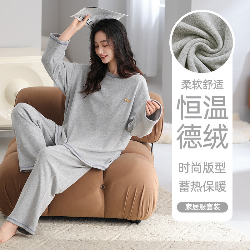 Baju Tidur Wanita Terbaru Piyama wanita    , model baru lengan panjang, pakaian rumah kasual sederha