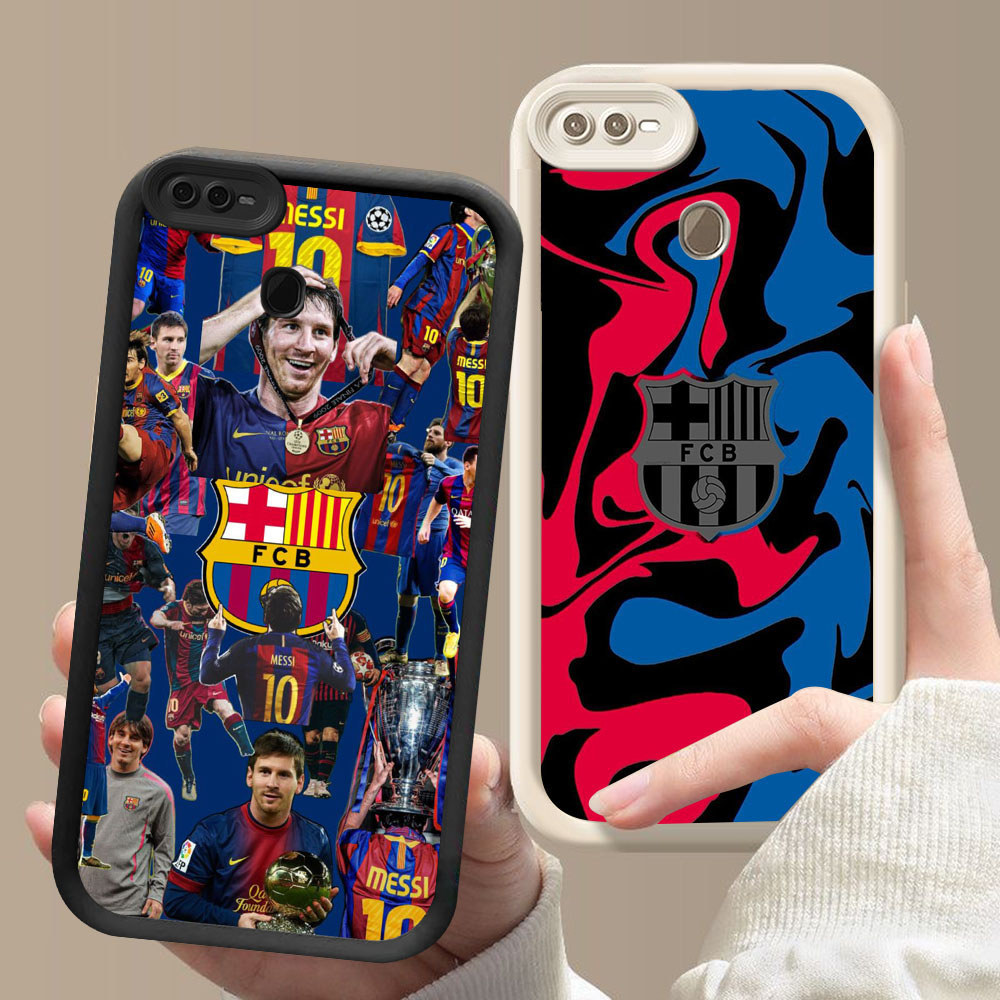 Murah Casing HP TPU Anti Gores OPPO A7 A5S A12 A12s F7 F9 F25 Pro BQ-3 Barcelona