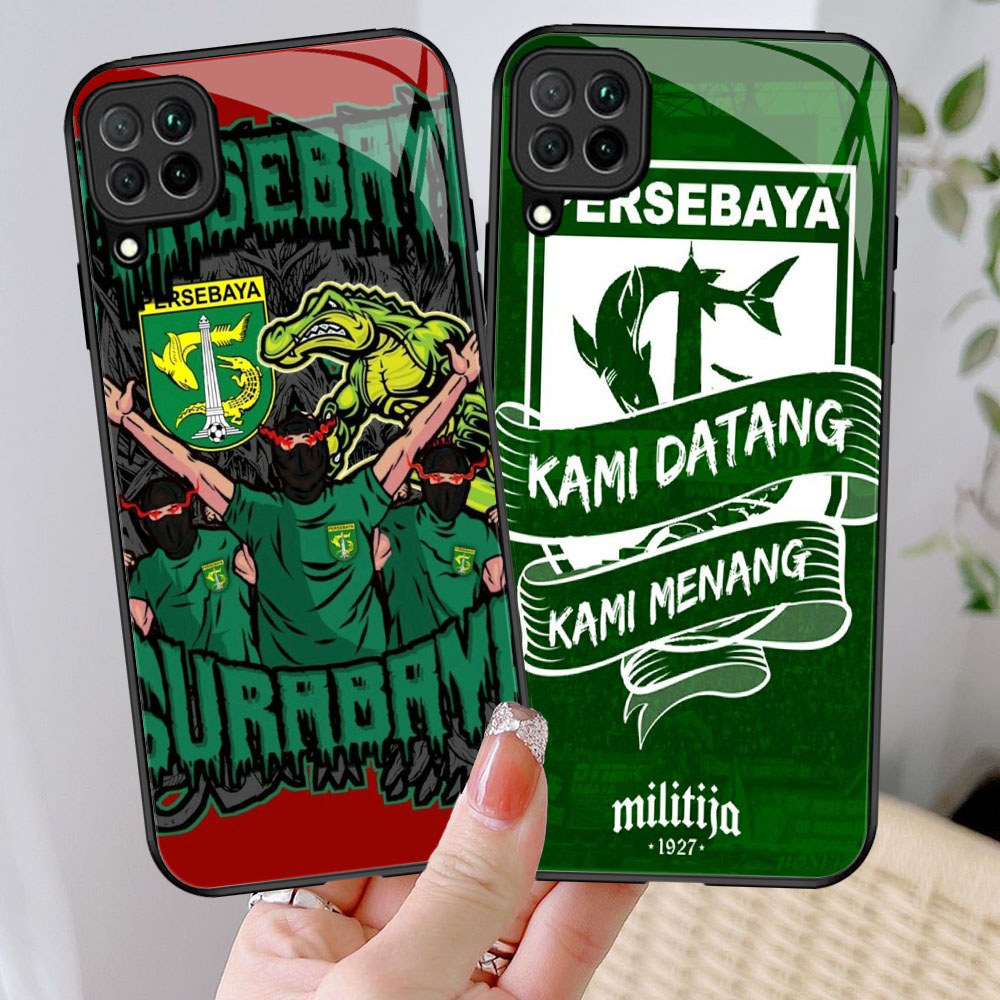MM-21 Persebaya Casing ponsel kaca tempered Samsung A12 A22 M12 M32 5G