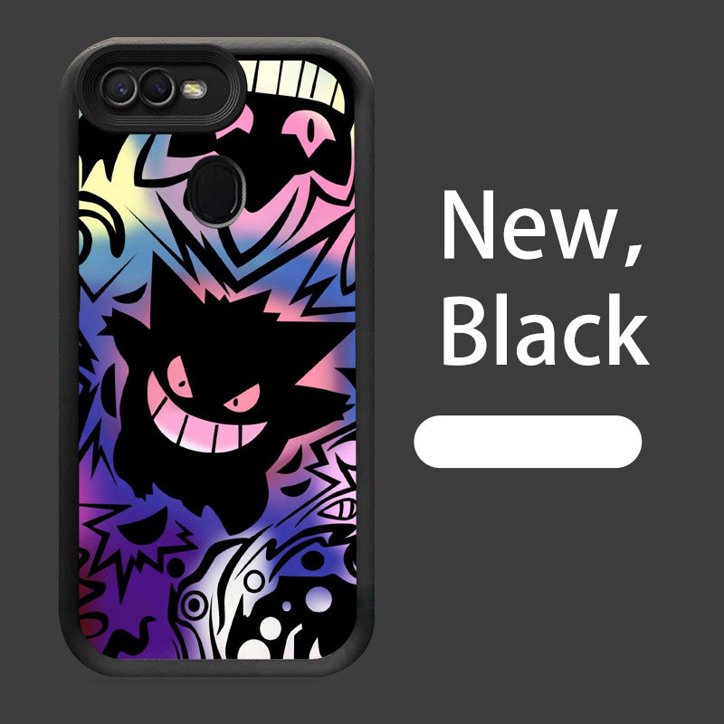 B-15 Pokemon Gengar Casing untuk OPPO A5S A11K F9 F7 A7 F5 A12s A12 Pro Silikon Case