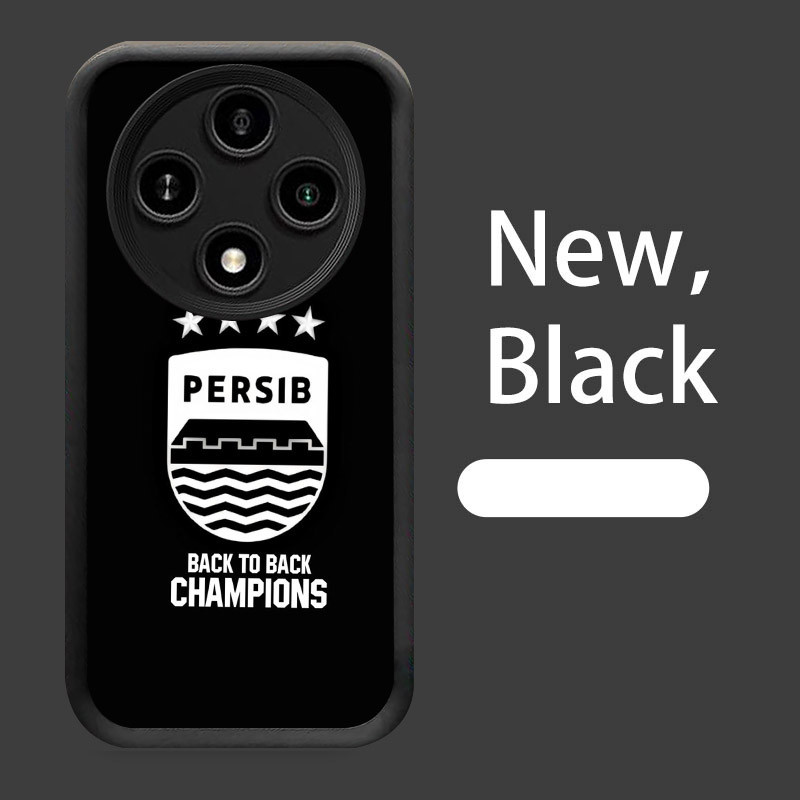 B-21 Black Persib Casing untuk Xiaomi Redmi A3X 14C POCO X3 C61 C75 X7 A3 Pro 5G Silikon Case
