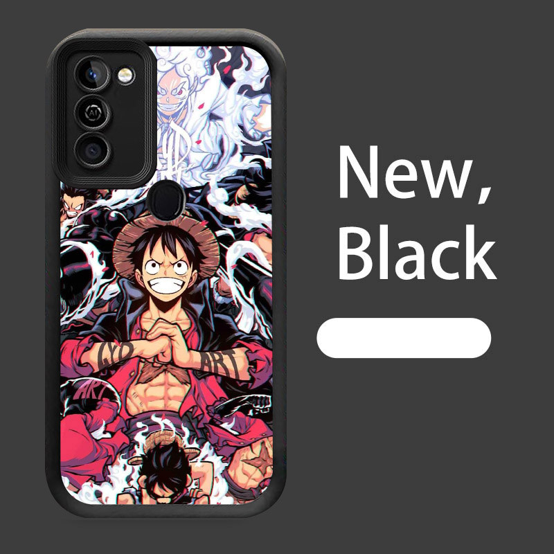 B-22 One Piece Luffy Casing untuk Infinix HOT 11 10 12 Play Silikon Case