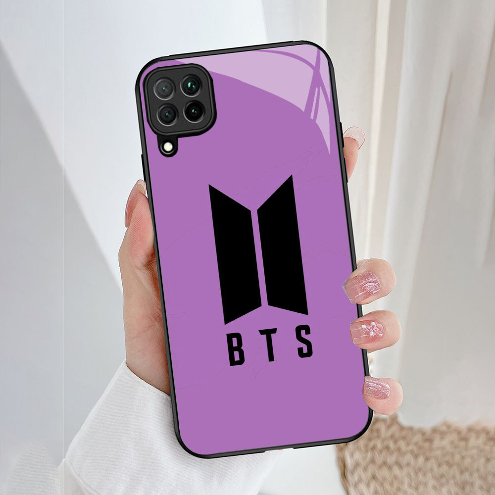 AA-6 BTS Casing ponsel kaca tempered Samsung A22 A12 M12 M32 5G