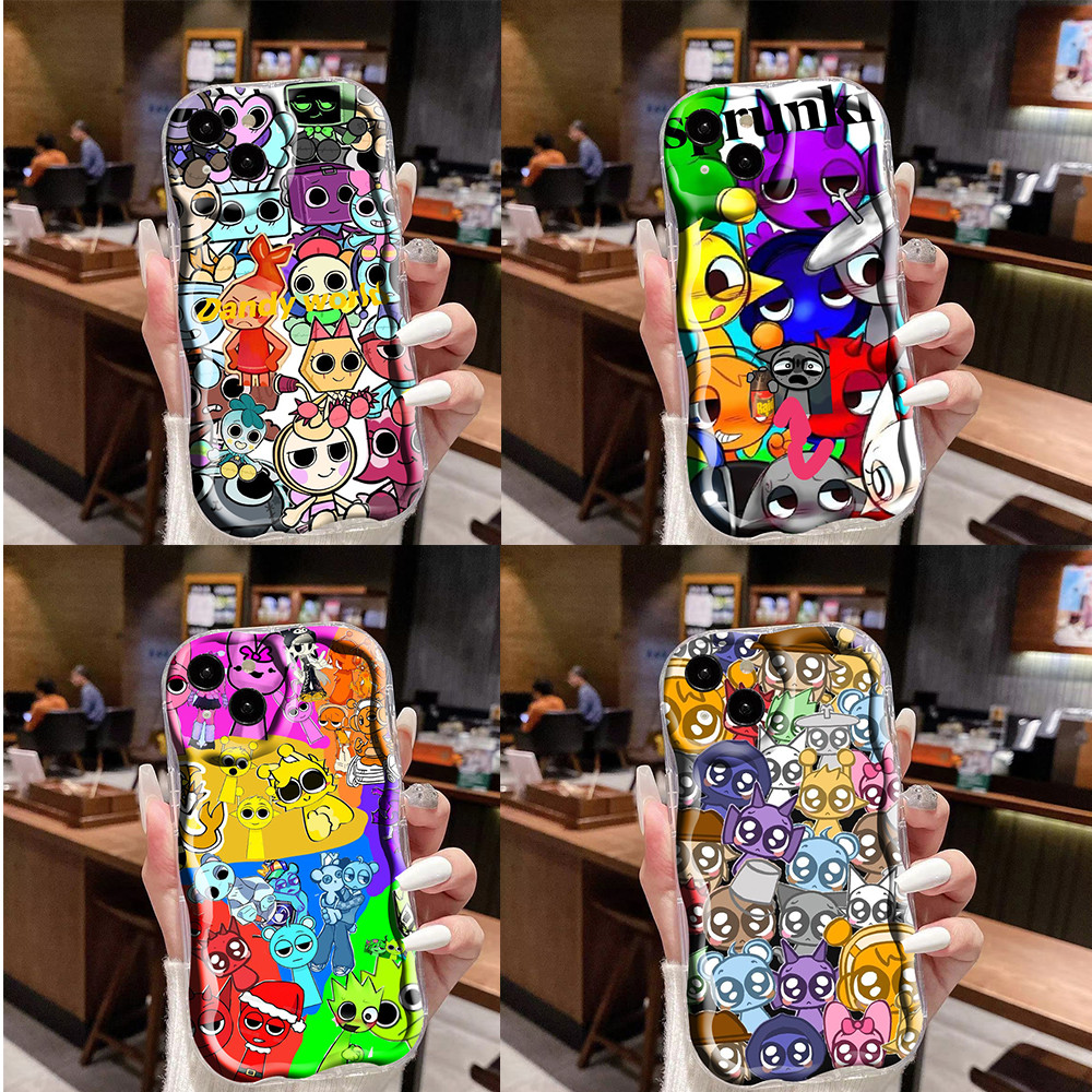 Casing Hp OPPO A53 A33 2020 A58 A78 A76 A36 A39 A94 A79 A92 A52 A72 A92S A53s Transparent wavy Kasus