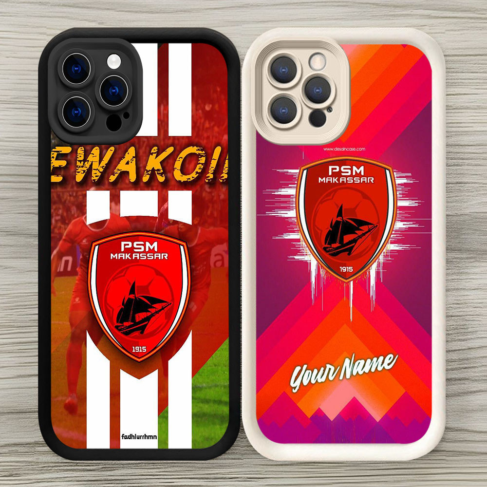 YE-48 PSM Makassar Silicone Casing untuk iPhone 16 15 14 17 Pro Max