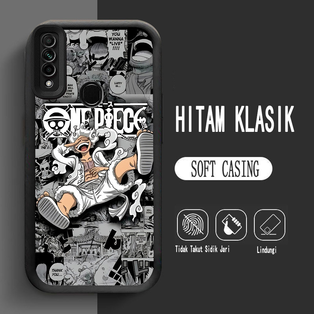 Y-16 One Piece Luffy Silikon Casing untuk OPPO Reno 3 A31 2020 A91 F15 Case