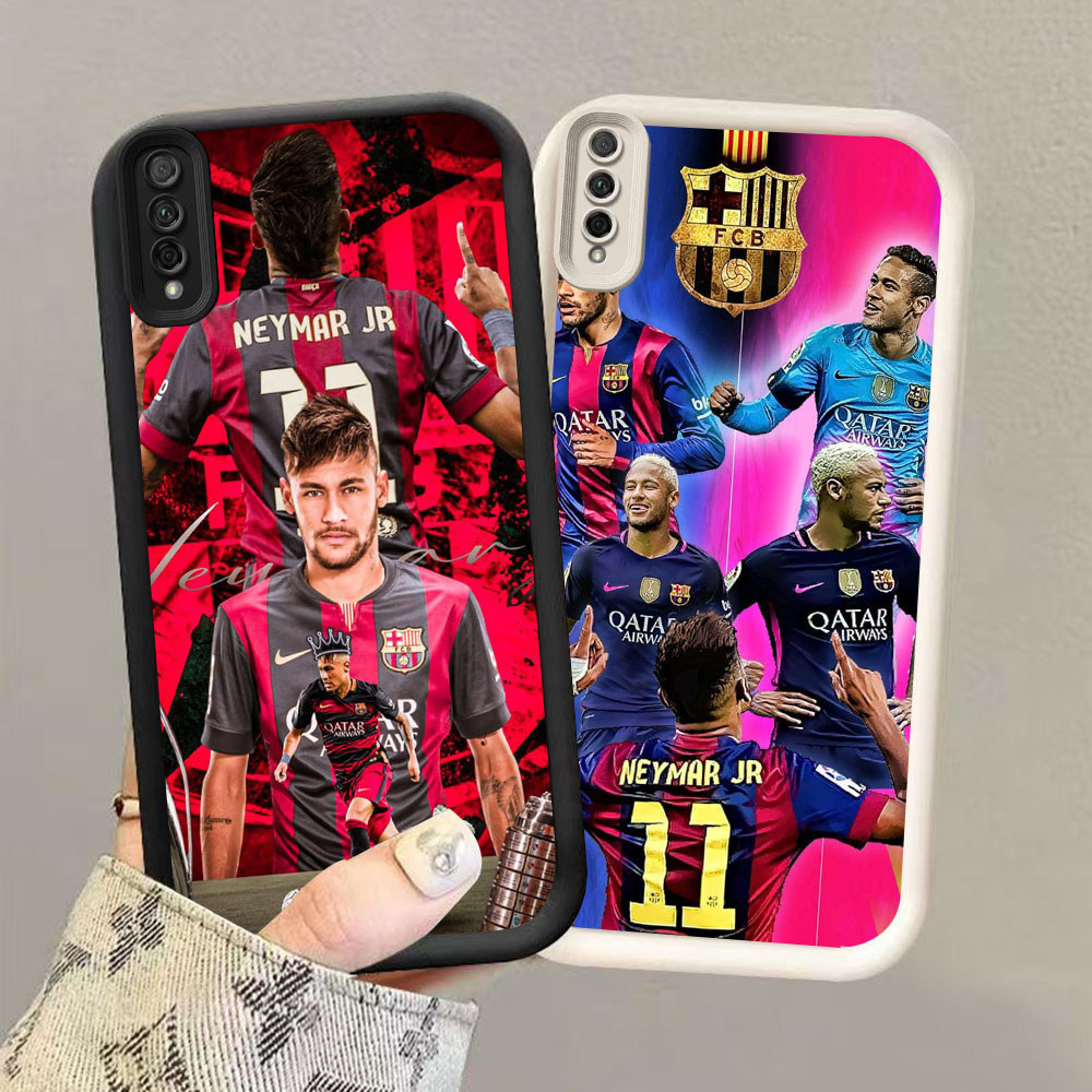 HW-22 Neymar Football star Shockproof Silicone Casing untuk Samsung A30s A7 A02 M02 A50 A03 Core A50