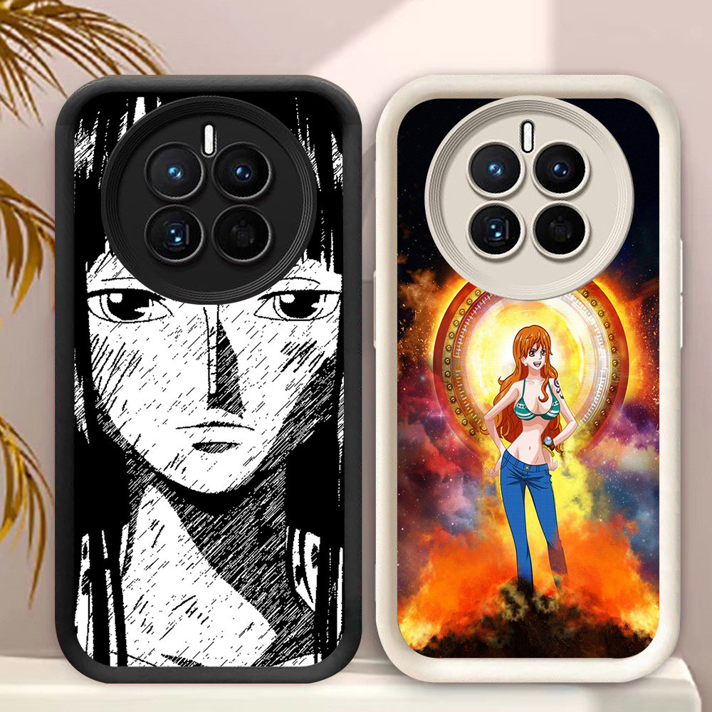 C-21 One Piece Nami Robin Hitam Putih Casing untuk Realme 12X 12 Plus Pro Lite 5G