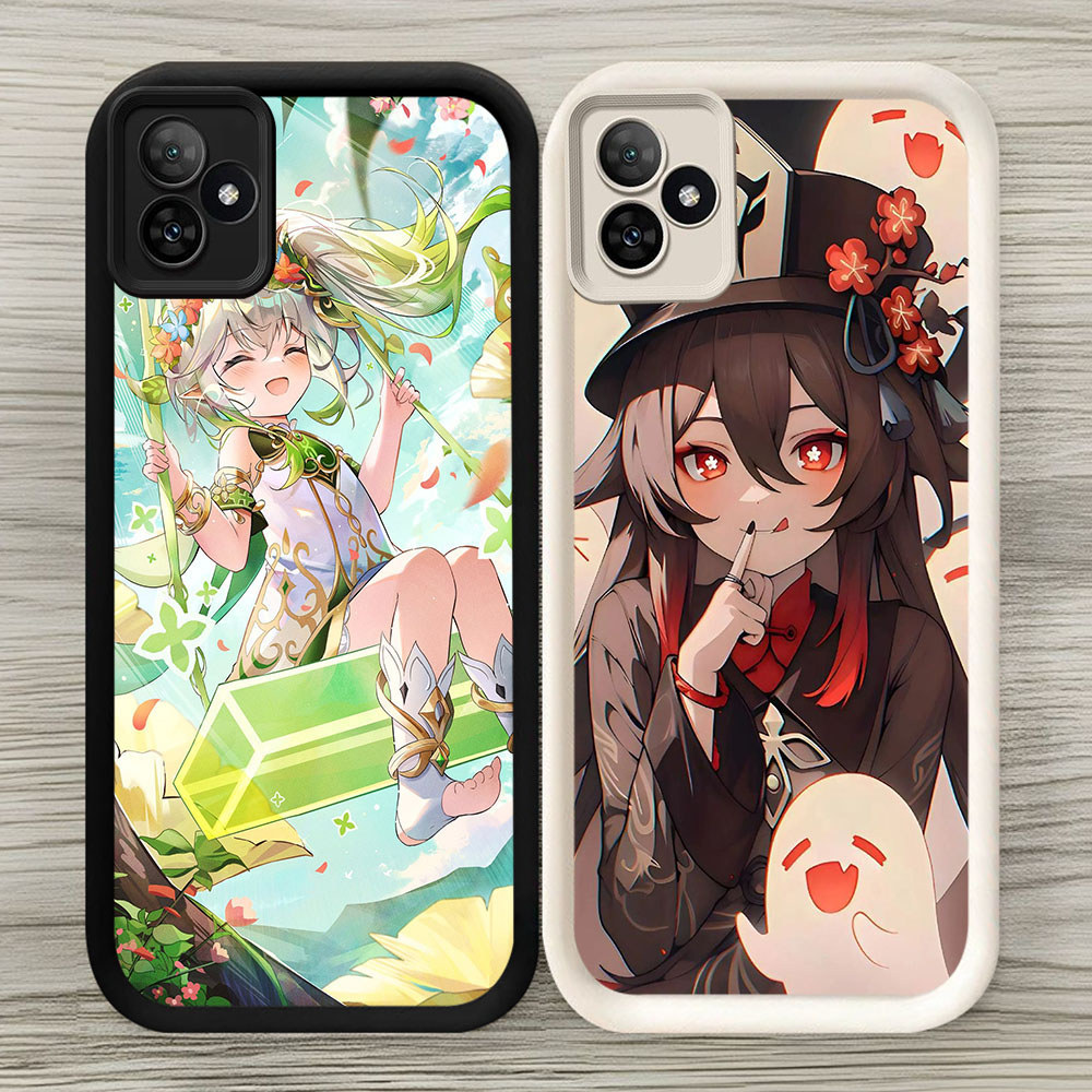 YE-20 Genshin Impact Silicone Casing untuk Realme Narzo Note C53 60 SE C61 6 NEO6 GT C51 50 C63 N53 