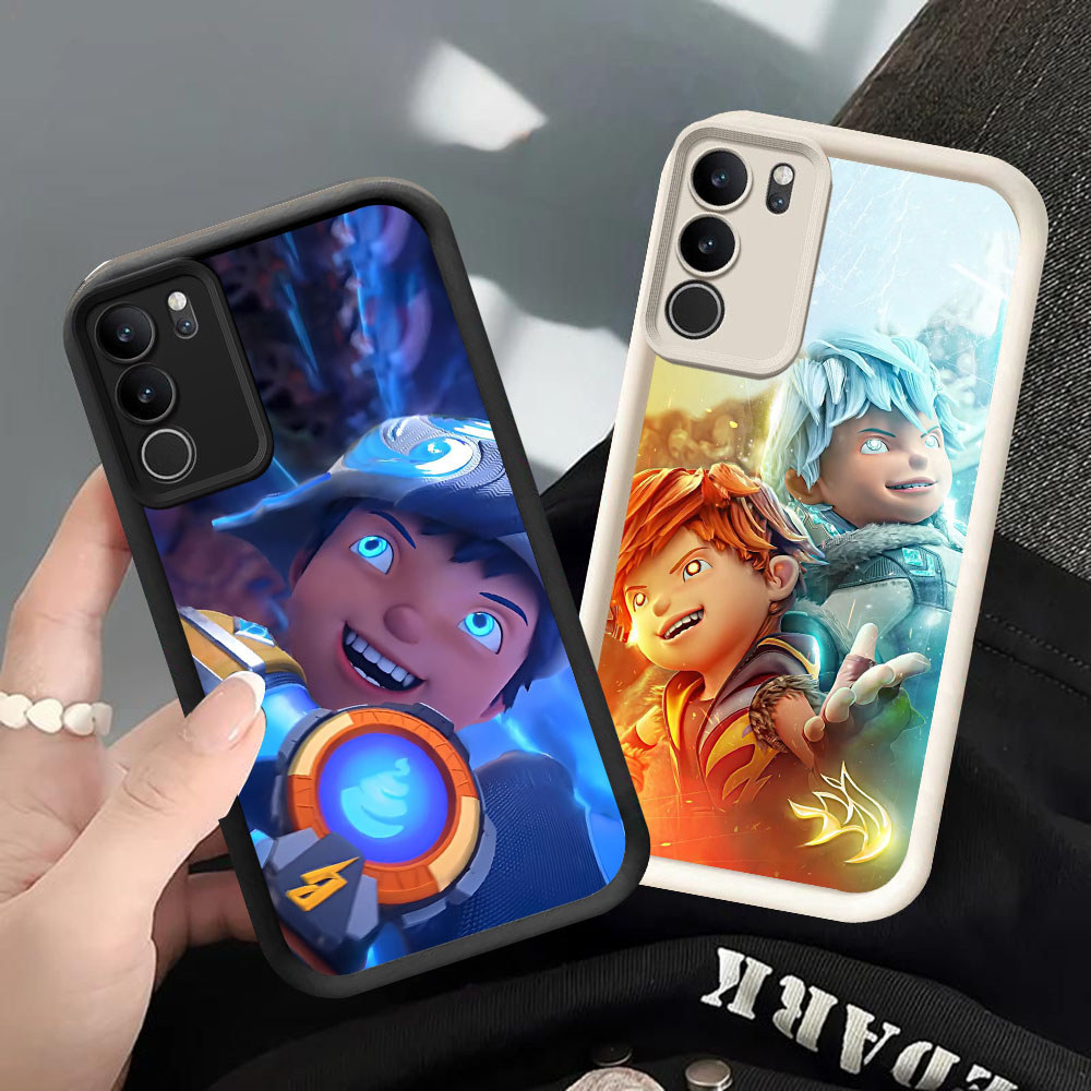 Casing HP Untuk VIVO Y19S Y200 Y300 V40 Lite Pro YR-94 Boboiboy Frostfire