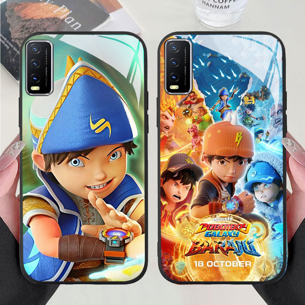 KR-87 Anime Boboiboy HD Glass Casing HP VIVO Y20 Y20s Y20i V15 Y50 S1 Y30 V50 Y03 Y29 Lite Pro
