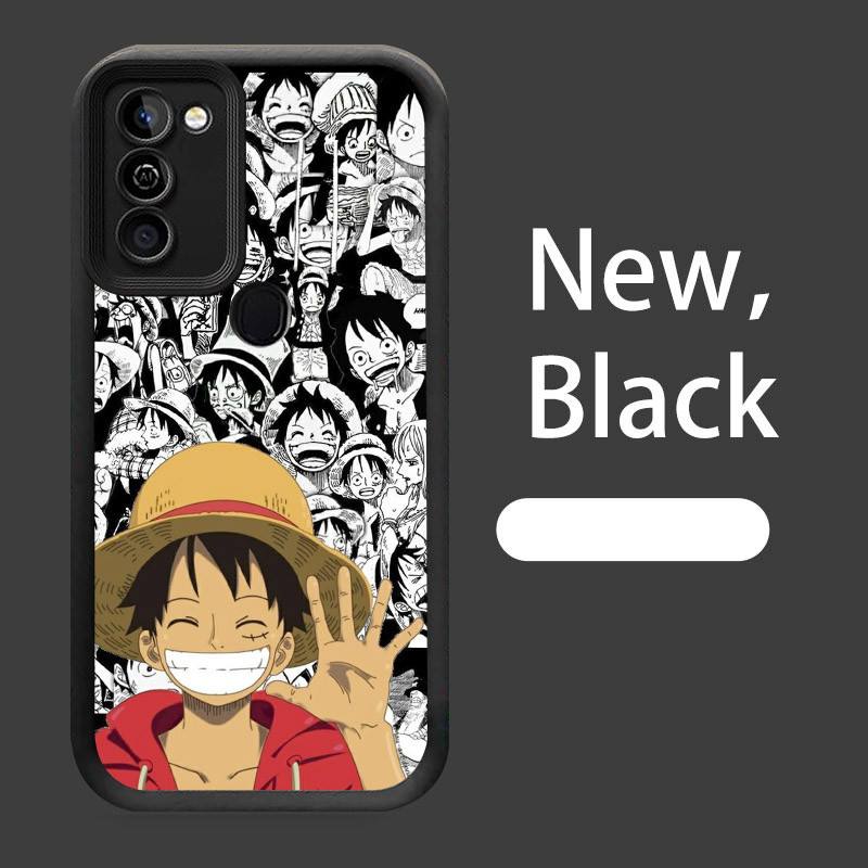 B-7 One Piece Luffy Casing untuk Infinix HOT 11 10 12 Play Silikon Case