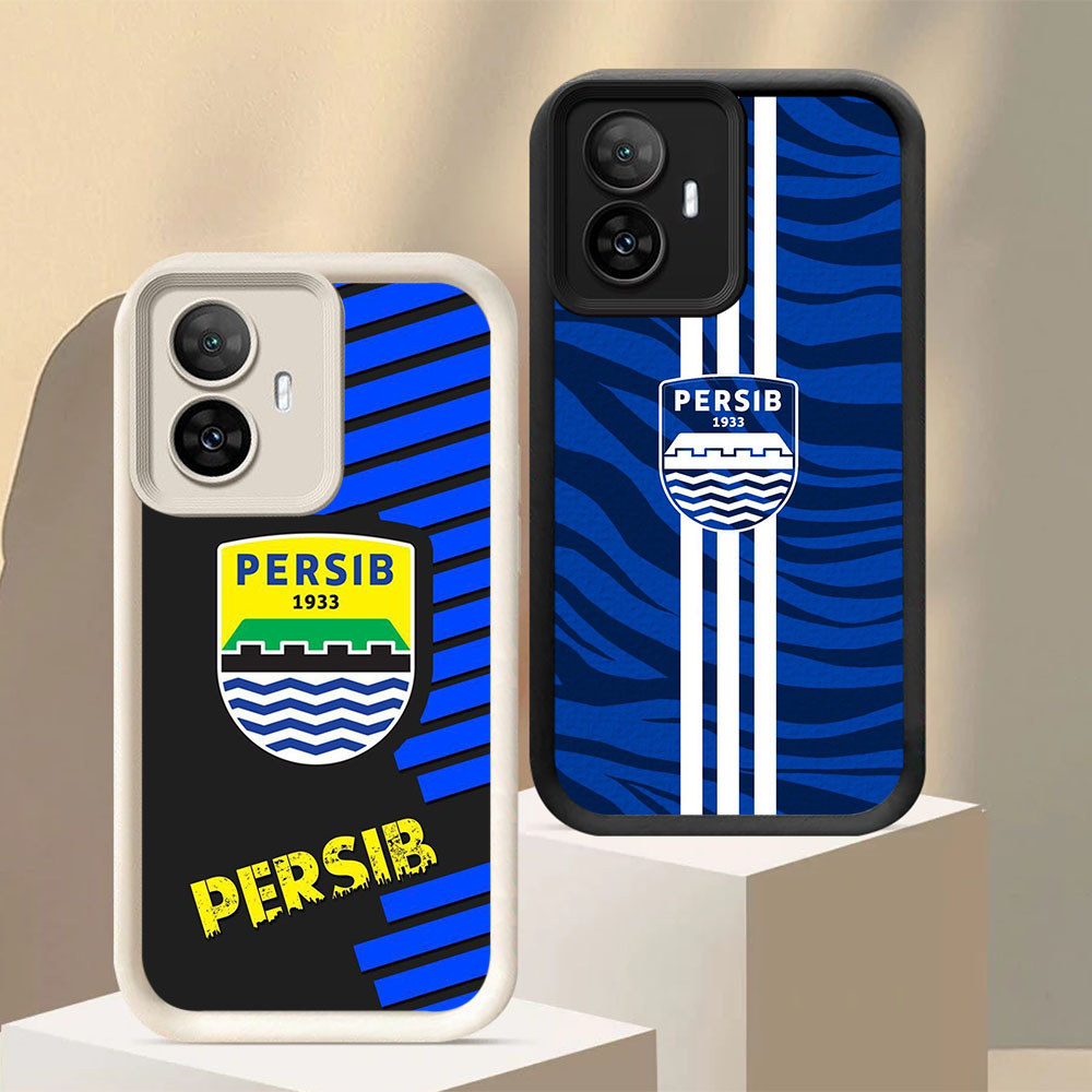 TP-16 Persib Bandung Anti Jatuh soft Casing untuk OPPO Reno 13F F25 11F 10 11 Pro 5G