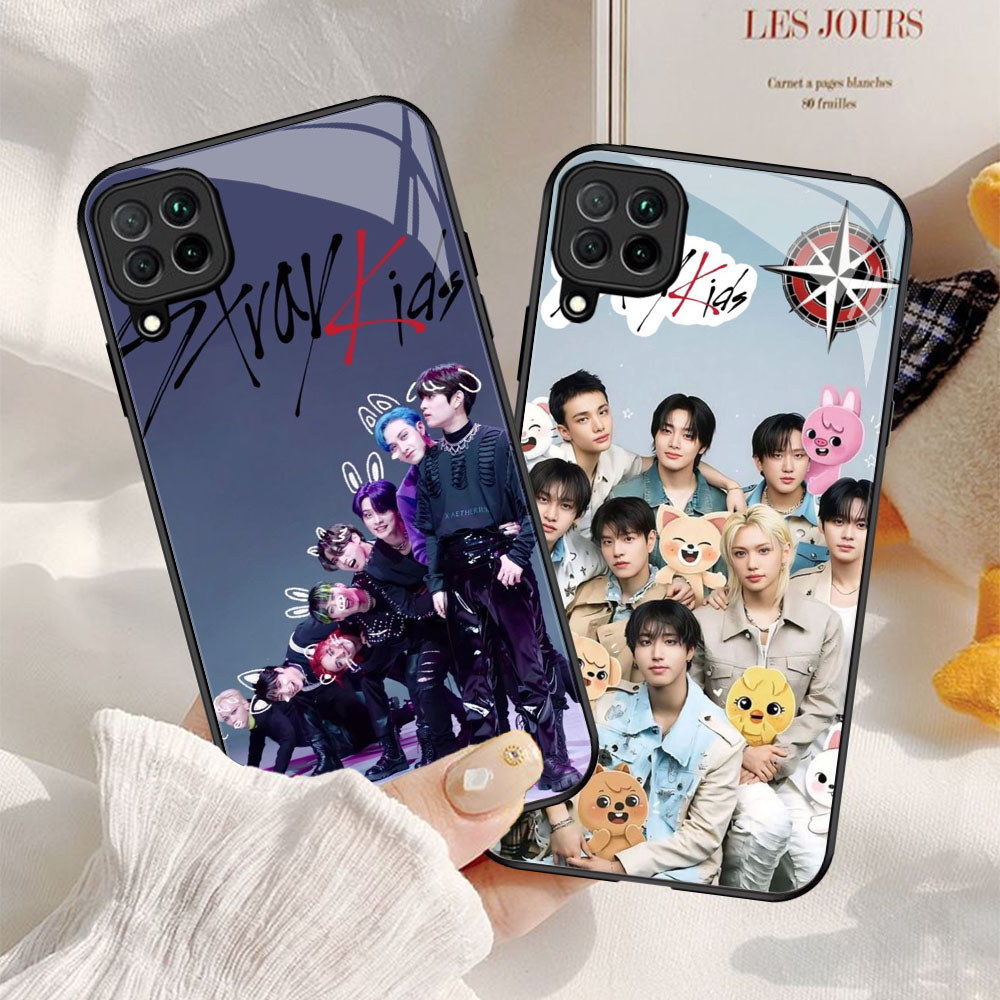 YM-54 Straykids Casing ponsel kaca tempered Samsung A12 A22 M12 M32 5G