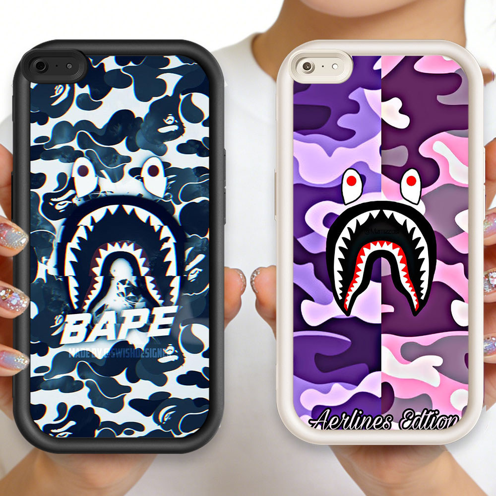P-2 BAPE Casing Silikon Ponsel Realme Narzo C30 P1 Narzo50iPrime 14 C30S N65 Pro 5G