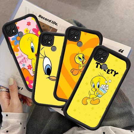 RU64 Tweety Bird Casing untuk Hp Plating OPPO Reno Find Narzo 4 N53 F19 A31 5i 6 N63 6i 10A A74 20A 