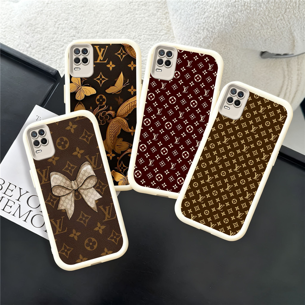 HV31 LV Sangat indah Hp Plating Casing untuk OPPO A3S A53S A53 A5 A38 A54 A52 A54S A55 2020 2018 TPU