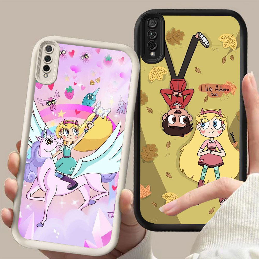 HL-78 Princess Star Butterfly Silikon lembut Casing untuk Samsung A50 A7 Core A02 A50s A03 A30s M02 