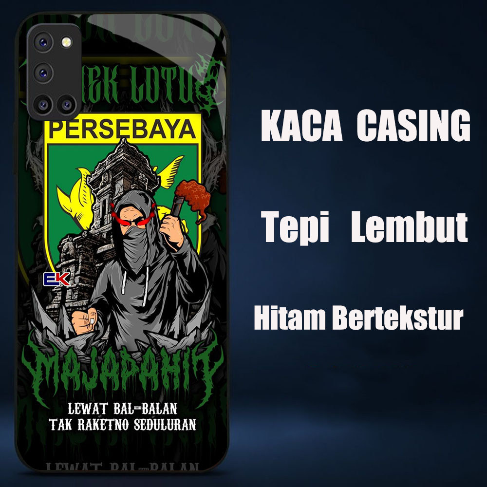 HL-24 PERSEBAYA Indonesia KACA Lembut Casing untuk OPPO Reno A94 A72 F19 5 A92 A52 5F Pro Lite