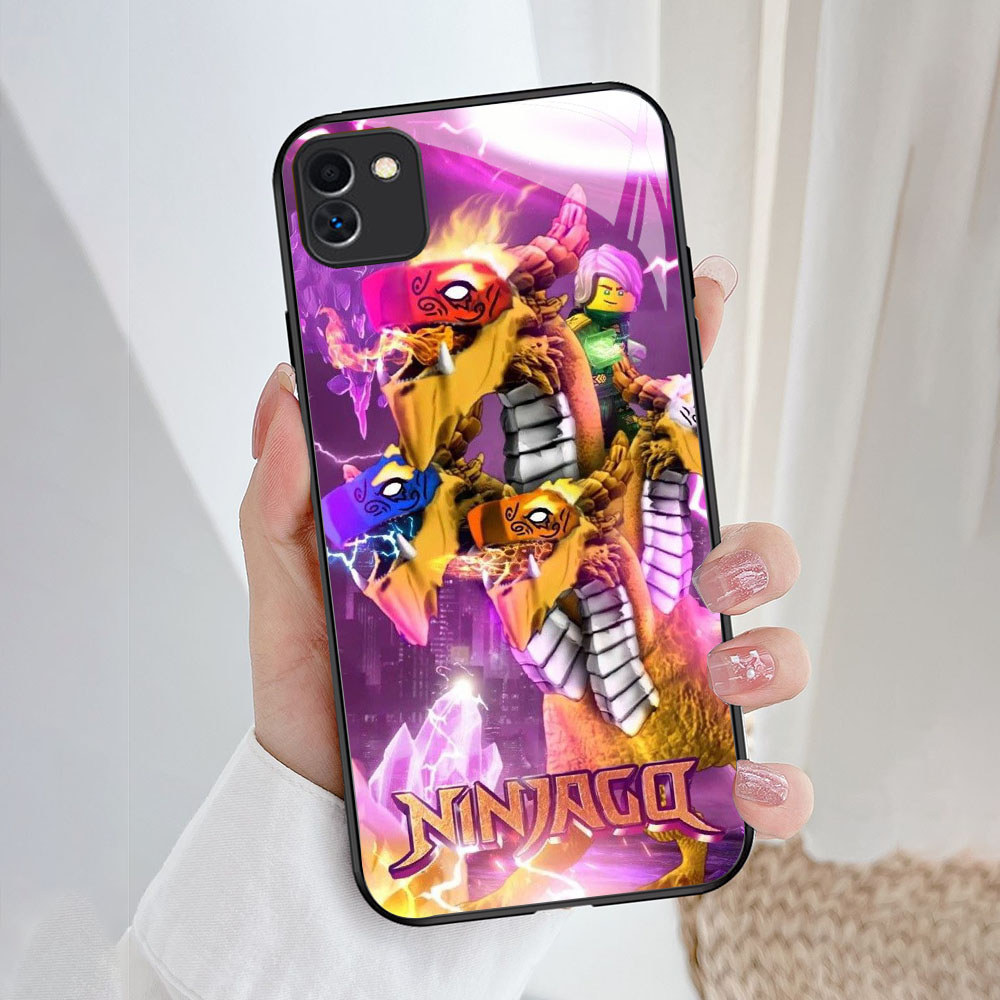 YR-35 LEGO Ninjago 2 Casing ponsel kaca tempered Samsung F04 Core A04E M04 A03 A05 A04