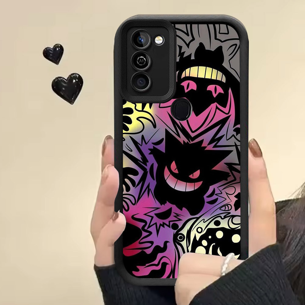 R2 Pokemon Gengar Silikon Casing untuk Infinix HOT 10 11 12 Play