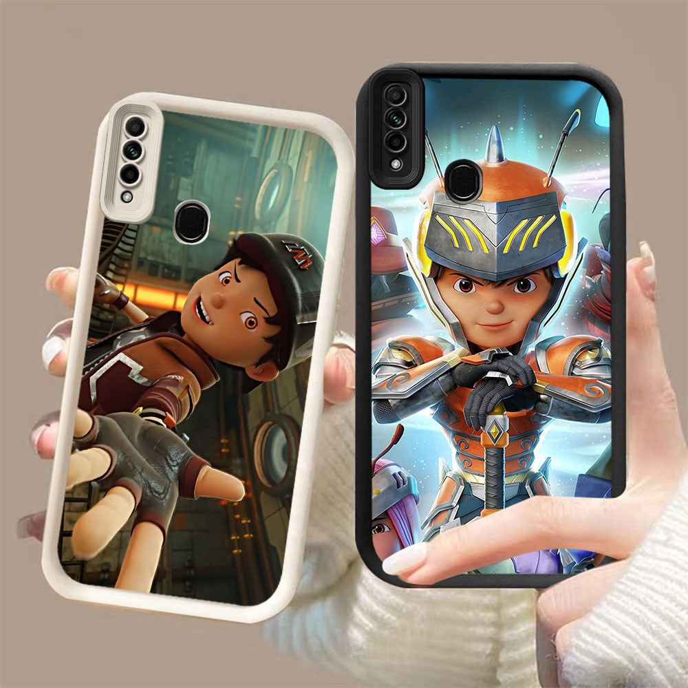 MK-41 Boboiboy Leopard Silikon hitam putih Casing untuk OPPO Reno Find X3 A91 A31 3 F15 2020 Lite