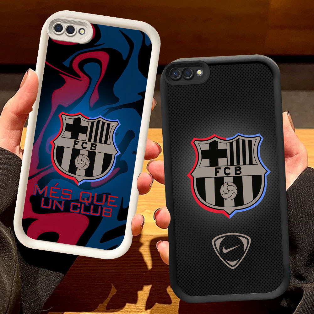 TF-3 Barcelona Murah Casing HP TPU Anti Gores OPPO A3S A5 A5X A1K A6 A12E A5i Pro