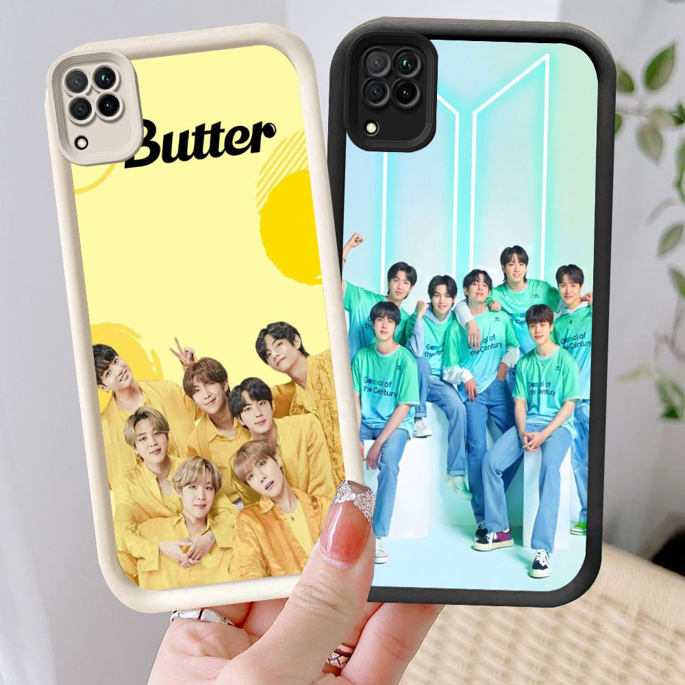 YM-8 BTS Casing ponsel tipis Samsung J7 J2 A12 A22 Prime 5G