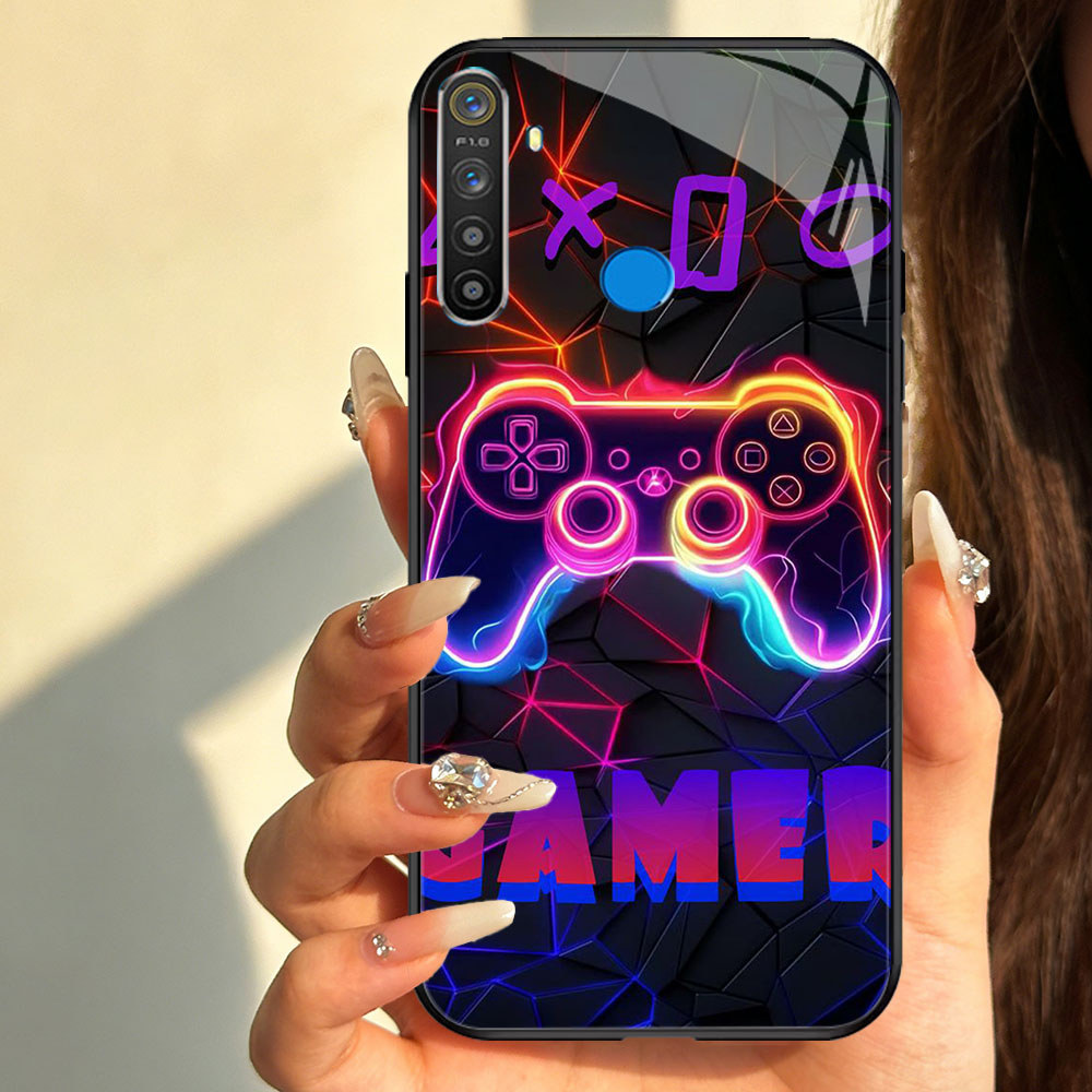 TT-46 Gamer Zoen Casing hp kaca Realme Narzo 10 10A 5 5i 3 20 20A 6i C65 7 3i 5S Pro