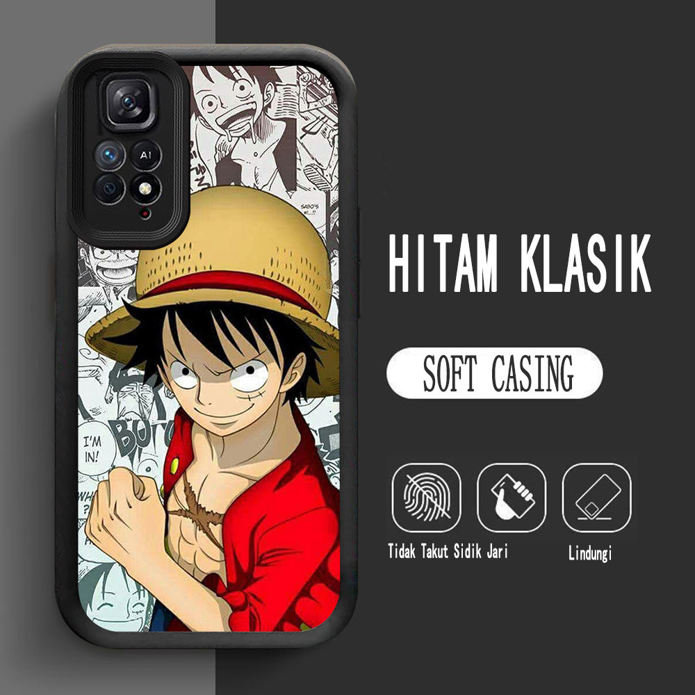Casing untuk Xiaomi Redmi Note 11S 11 SE Pro 5G Lembut L-18 One Piece Luffy