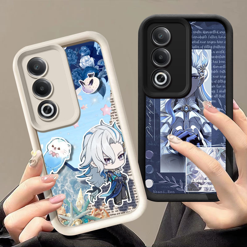 Casing Hp OPPO A60 A74 A95 A31 A53 2020 A54 A55 A11s 2021 4G PP10 Genshin Impact Neuvillette Silikon