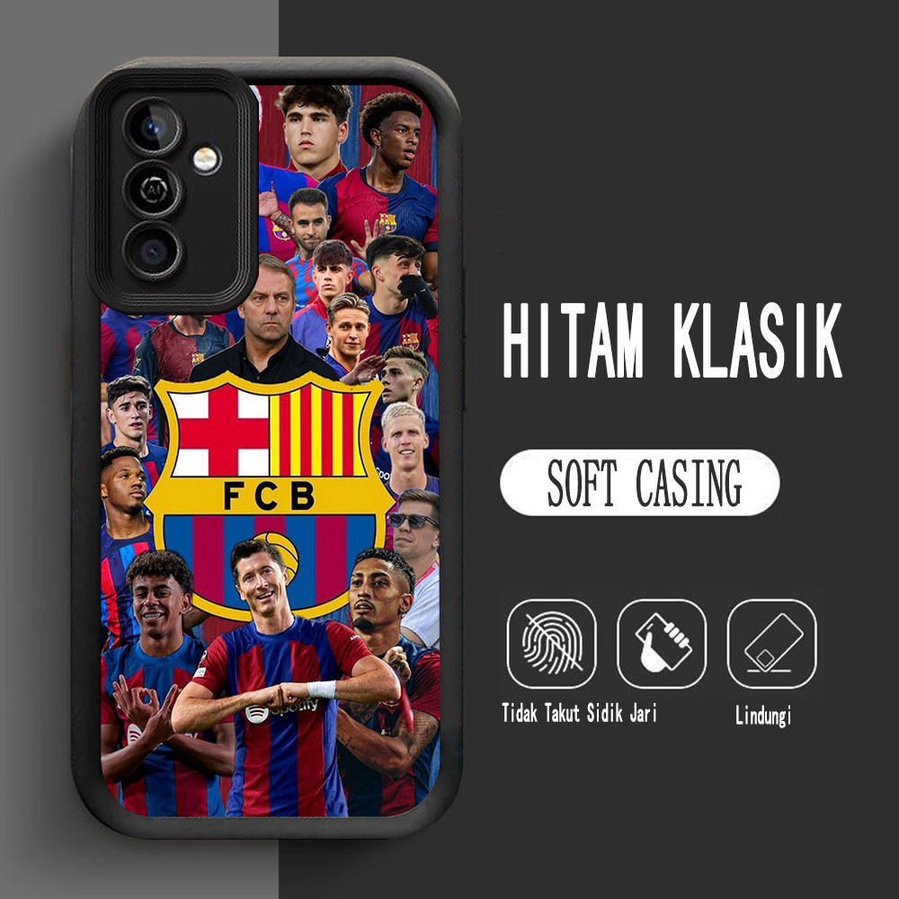 Y-17 Club_Barce_lona Silikon Casing untuk Samsung Galaxy A13 A32 A23 A33 5G Case