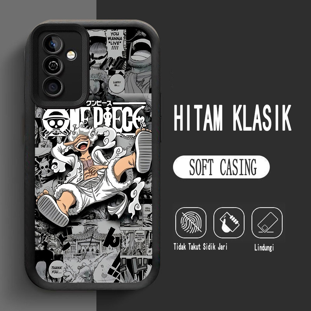 Y-16 One Piece Luffy Silikon Casing untuk Samsung A52S A53 A73 A52 A72 5G Case