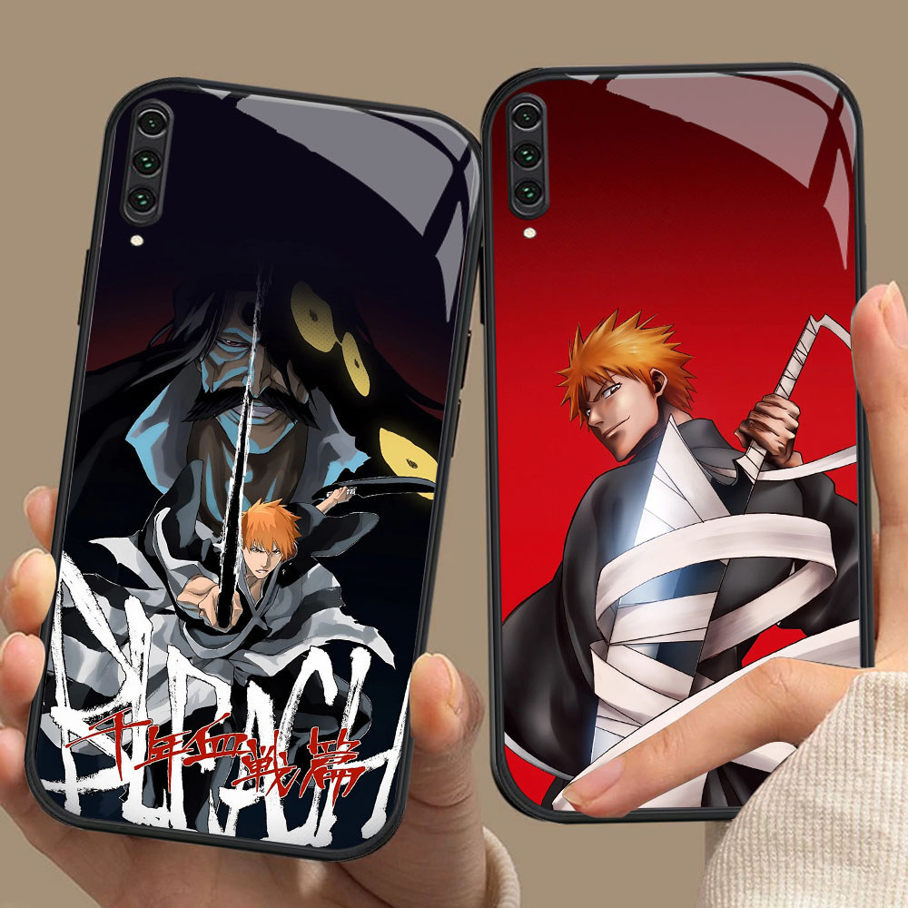 SM-24 Bleach HD Glass Casing untuk Samsung A50 A70S A70 A10 A02 A7 Note 10 Pro Plus