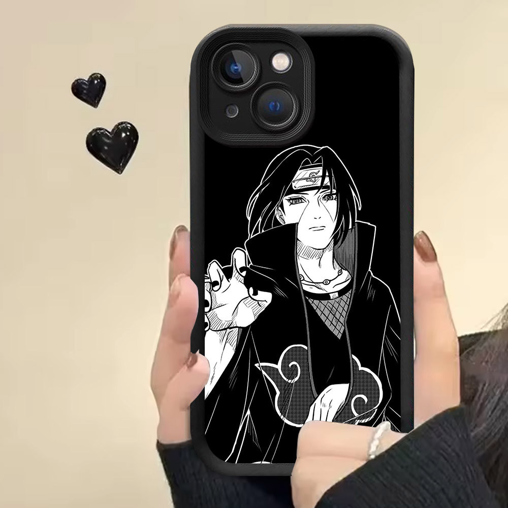 R26 Naruto ItachiUchiha Silikon Casing untuk iPhone 7 13 8 14 Pro Max Plus